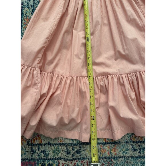 Abercrombie & Fitch Smocked Bodice Easy Maxi Dress Pink Size XS Boho Milkmaid - Picture 12 of 13
